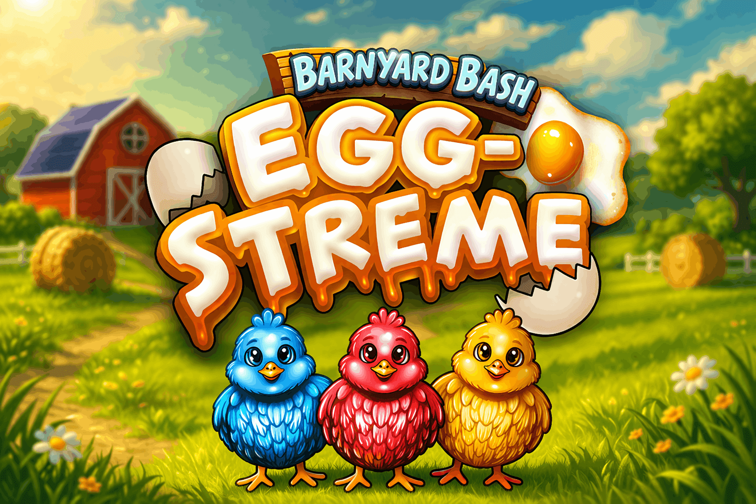 Barnyard Bash Egg-streme casino game logo.png