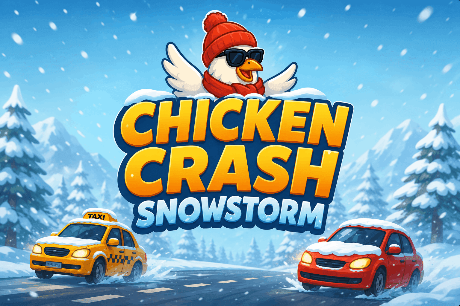 Chicken Crash Snowstorm casino game logo.png
