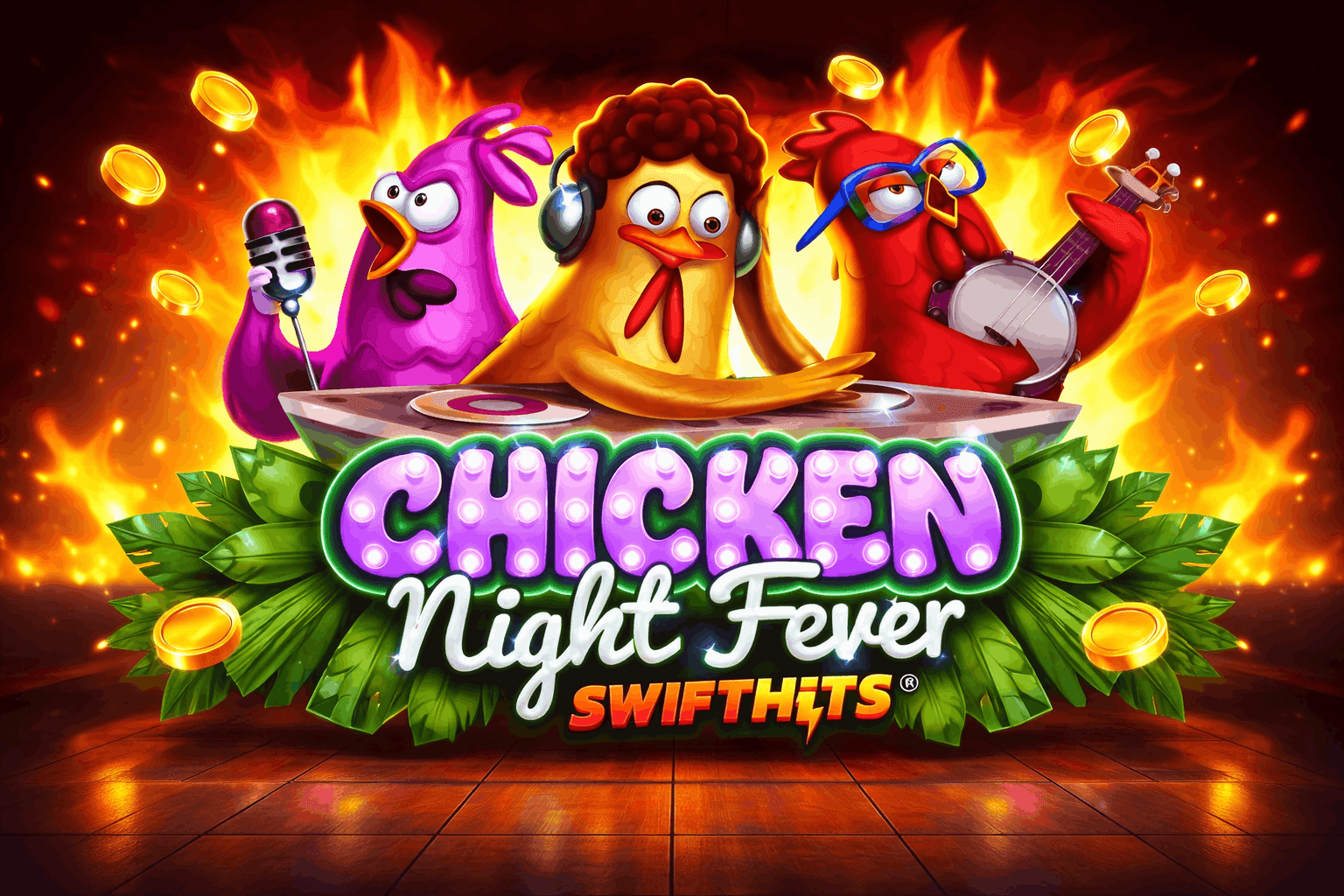 Chicken Night Fever casino game logo.png