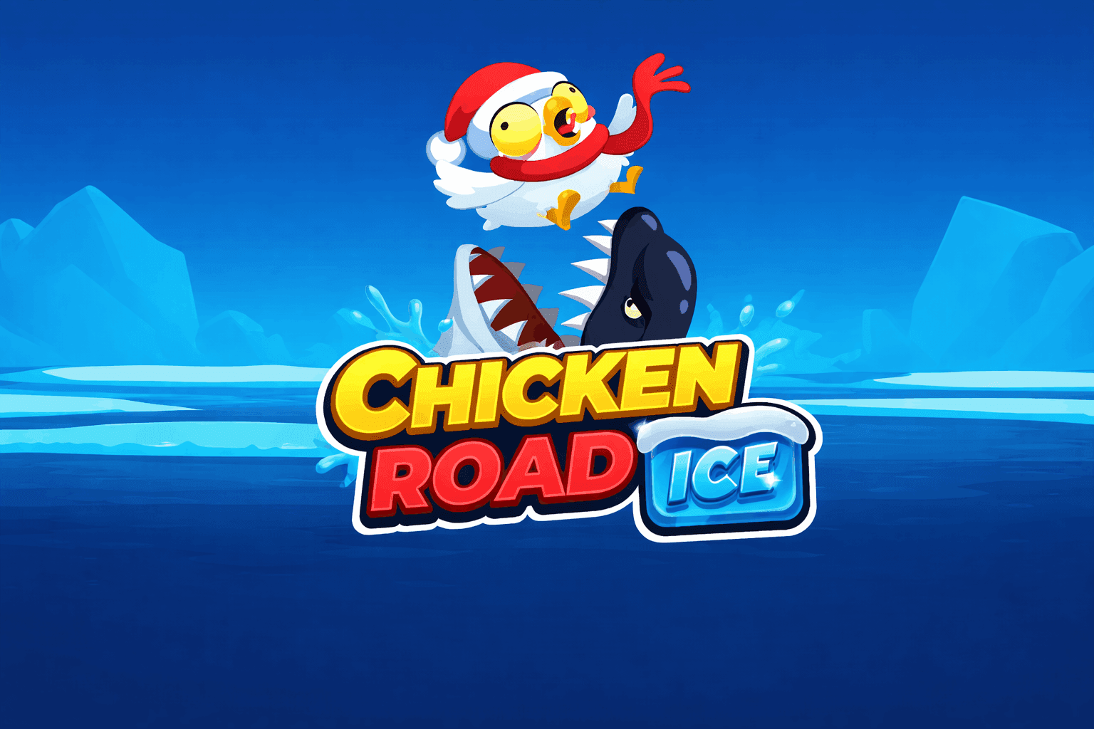 Chicken road ice casino game logo.png