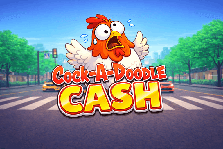 Cock-a-Doodle Cash casino game logo.png