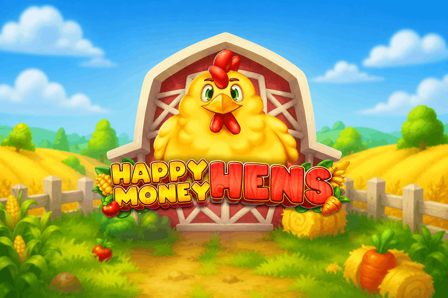 Happy Money Hens casino game logo.png