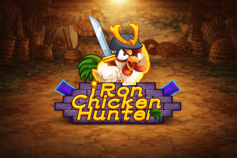 Iron Chicken Hunter casino game logo.png