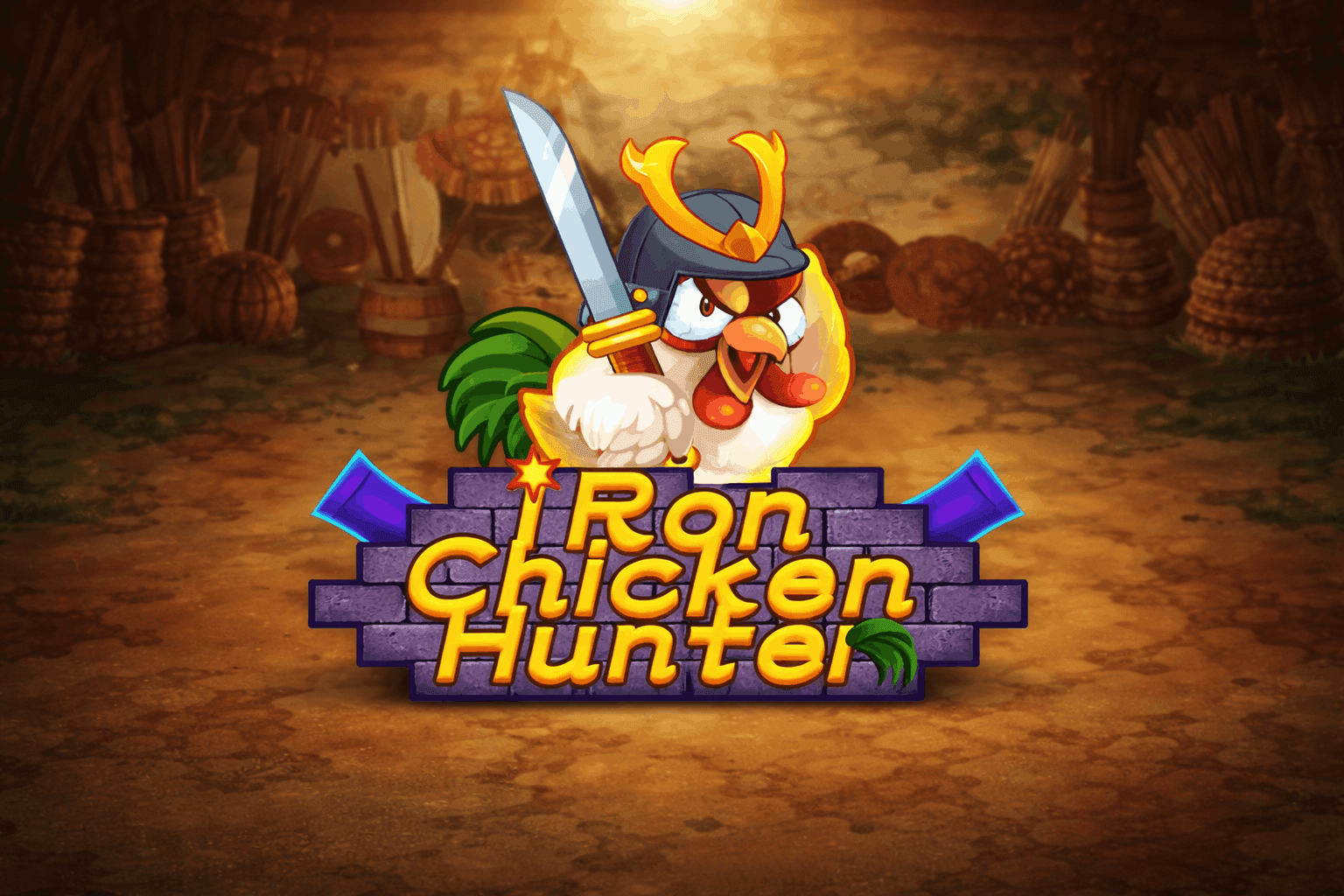 Iron Chicken Hunter casino game logo.png