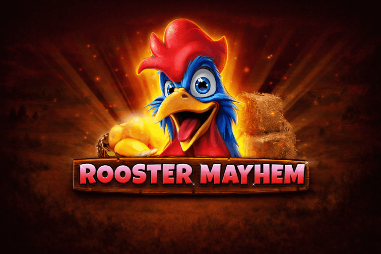 Rooster Mayhem casino game logo.png