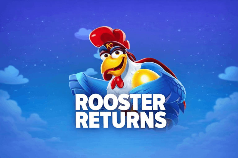 Rooster returns casino game logo.png