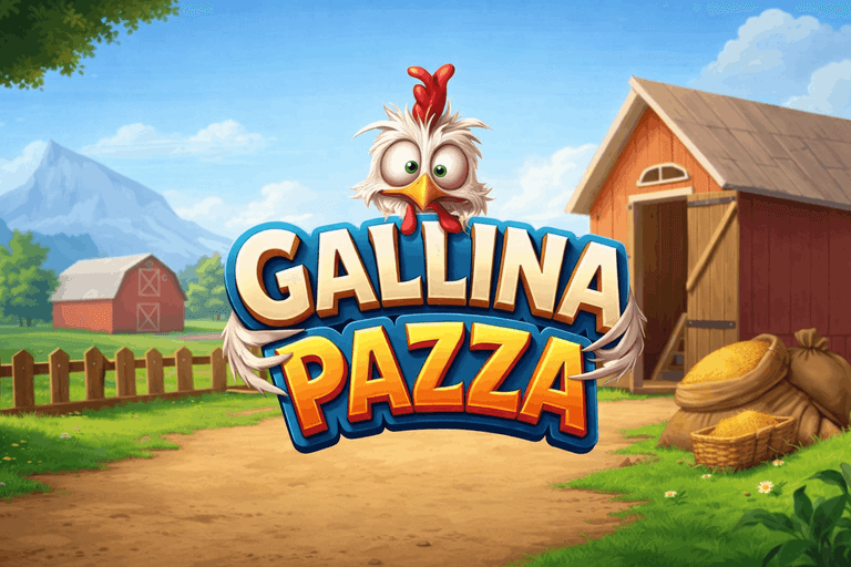 Gallina Pazza casino game logo.png