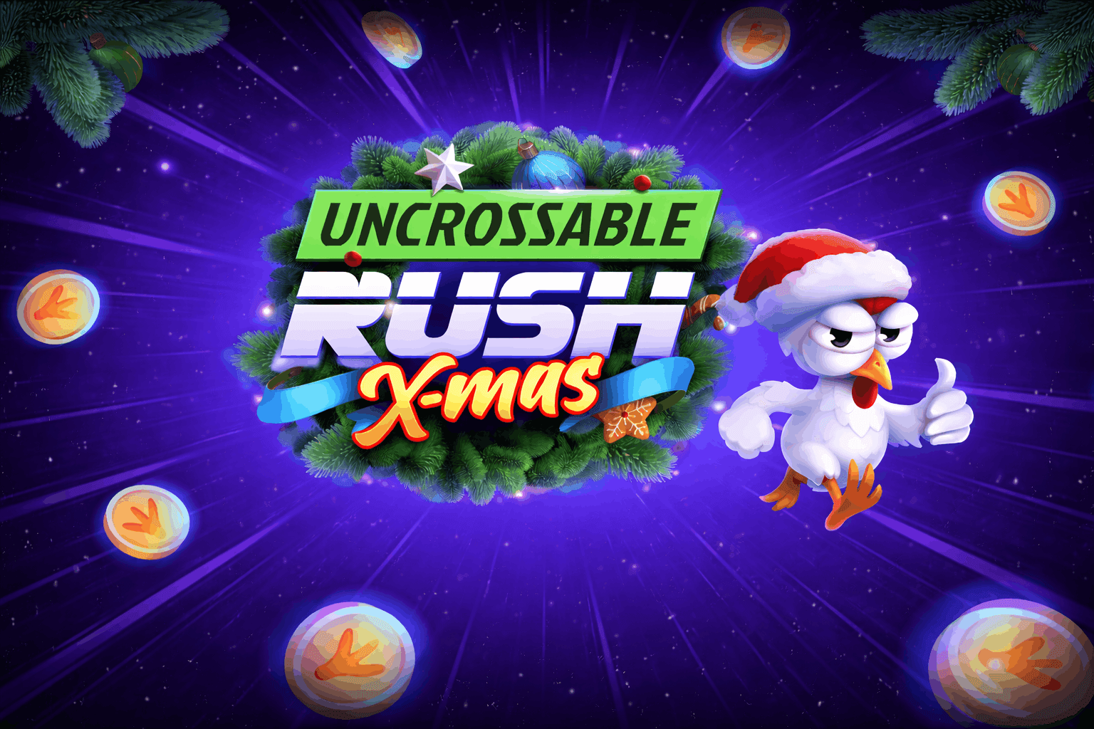 Uncrossable Rush Xmas casino game logo.png